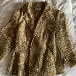 Gold sequin  blazer